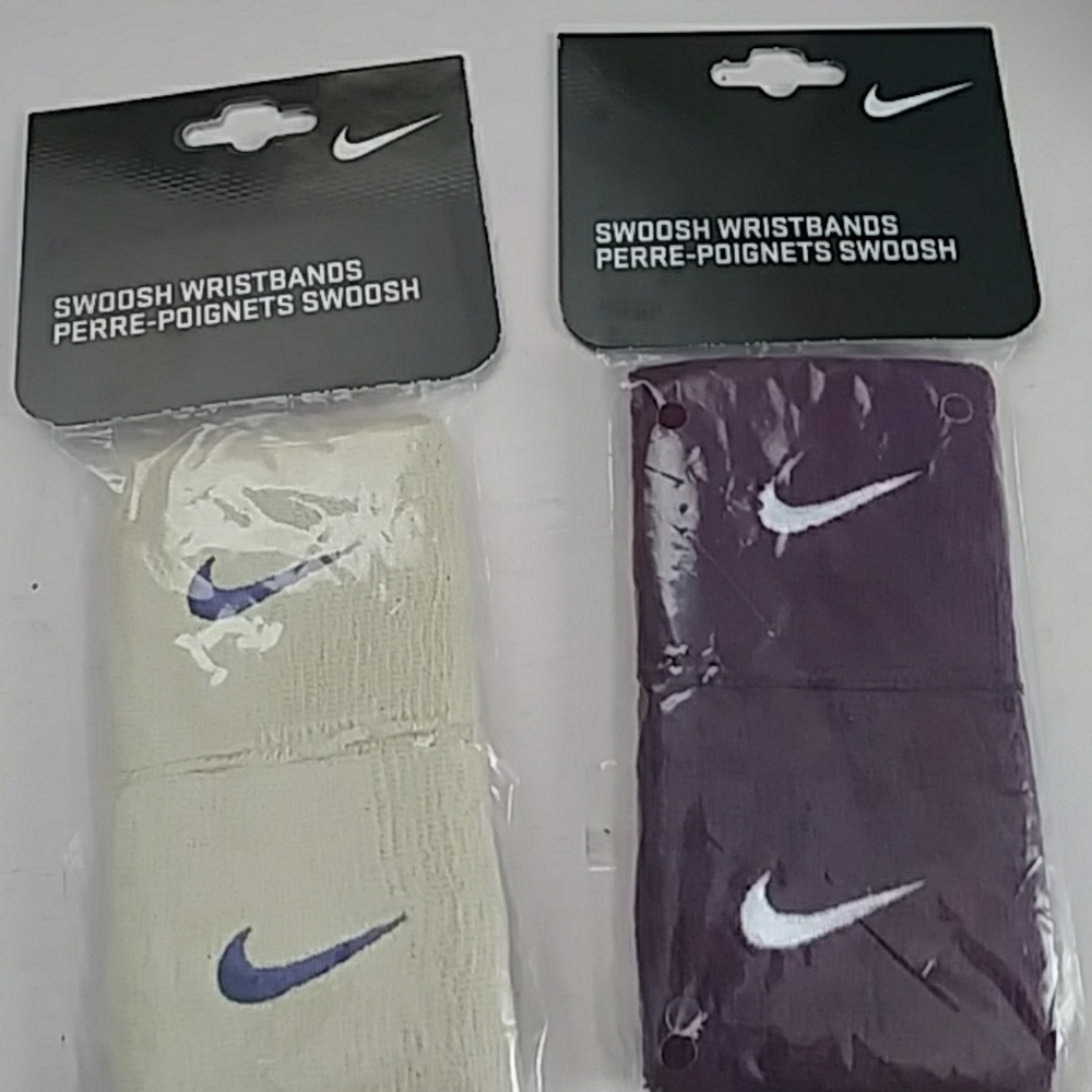 Nike swoosh wristbands